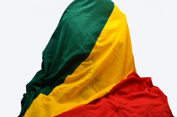 בד מעטפת/שמיכה בצבעי דגל אתיופיה
